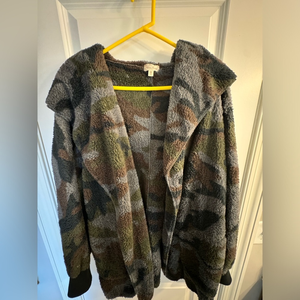 Camo oversized one size fits all cardigan